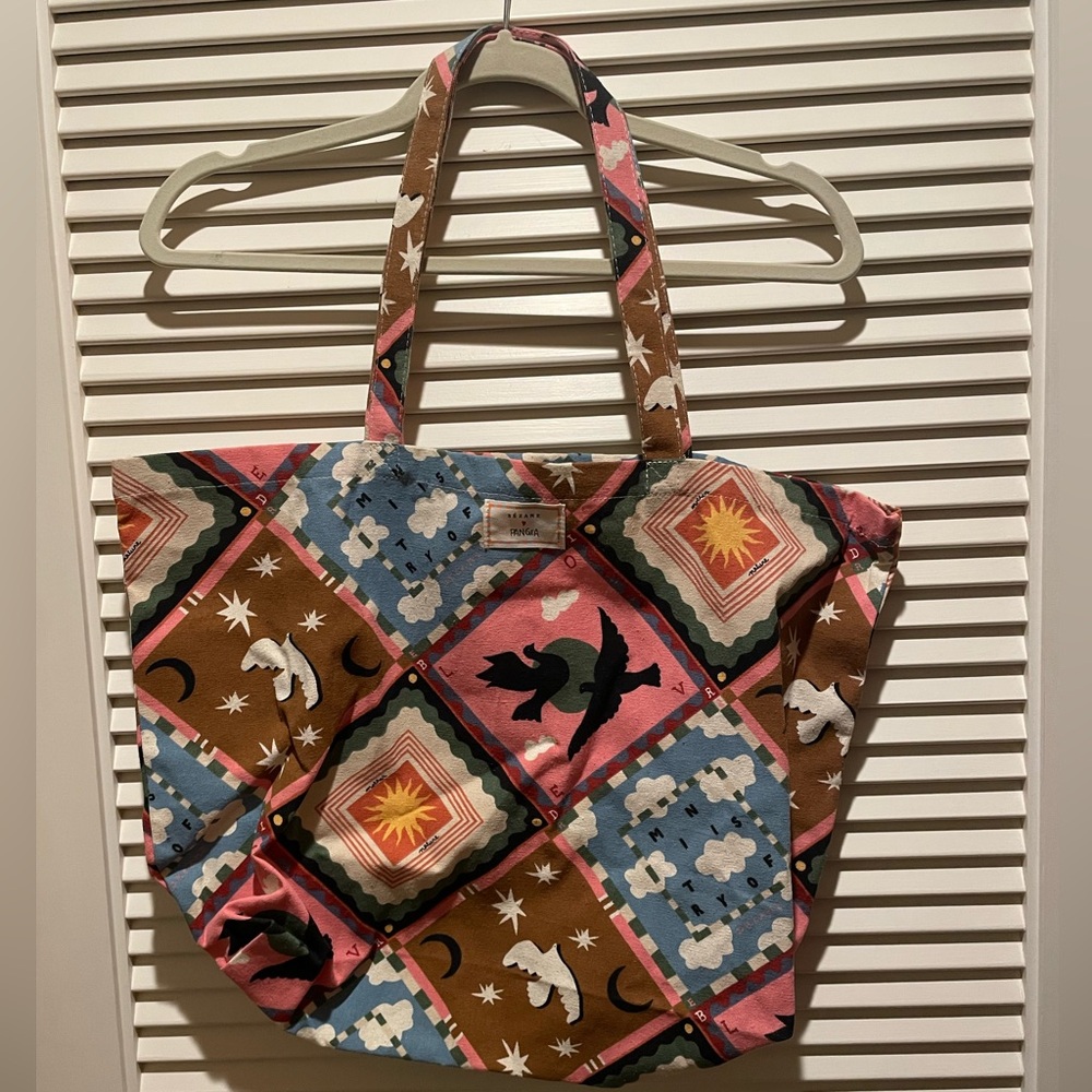 NWOT Sezane x Pangea canvas tote